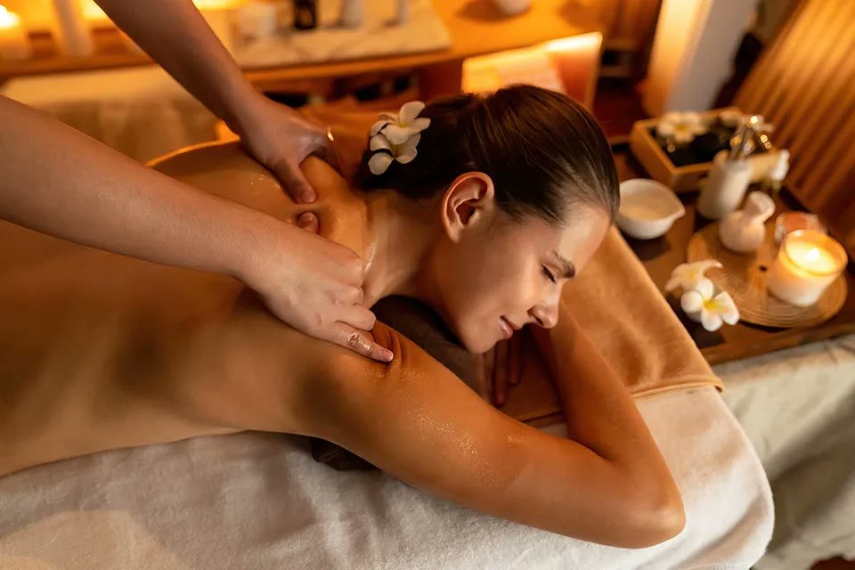 Therapeutic massage with focused pressure at TerraLux SPA, Chisinau